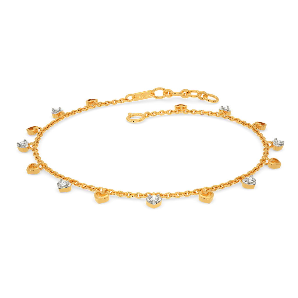 Love Dangle Diamond Bracelets