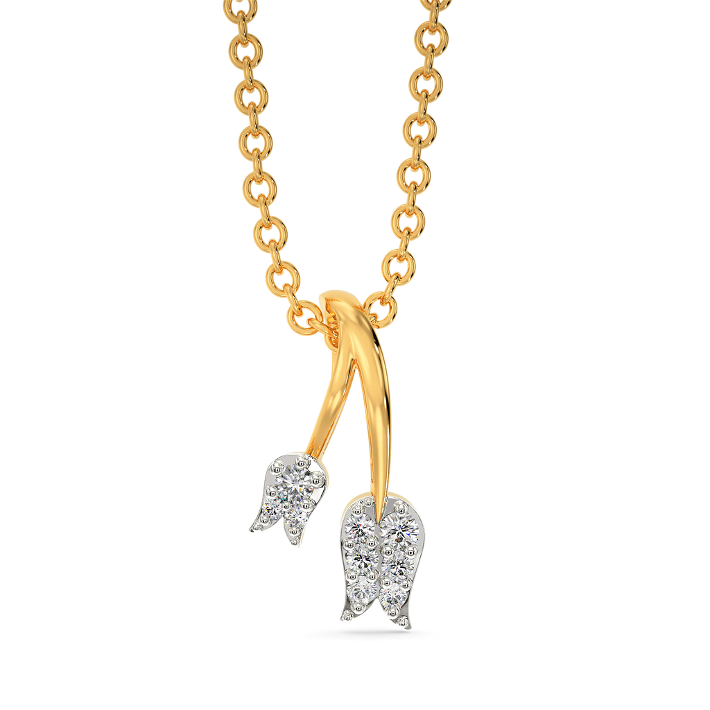Tulip Tulle Diamond Pendants