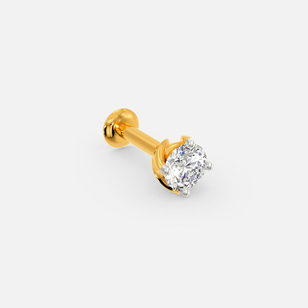 Red Romance Diamond Nose Pins
