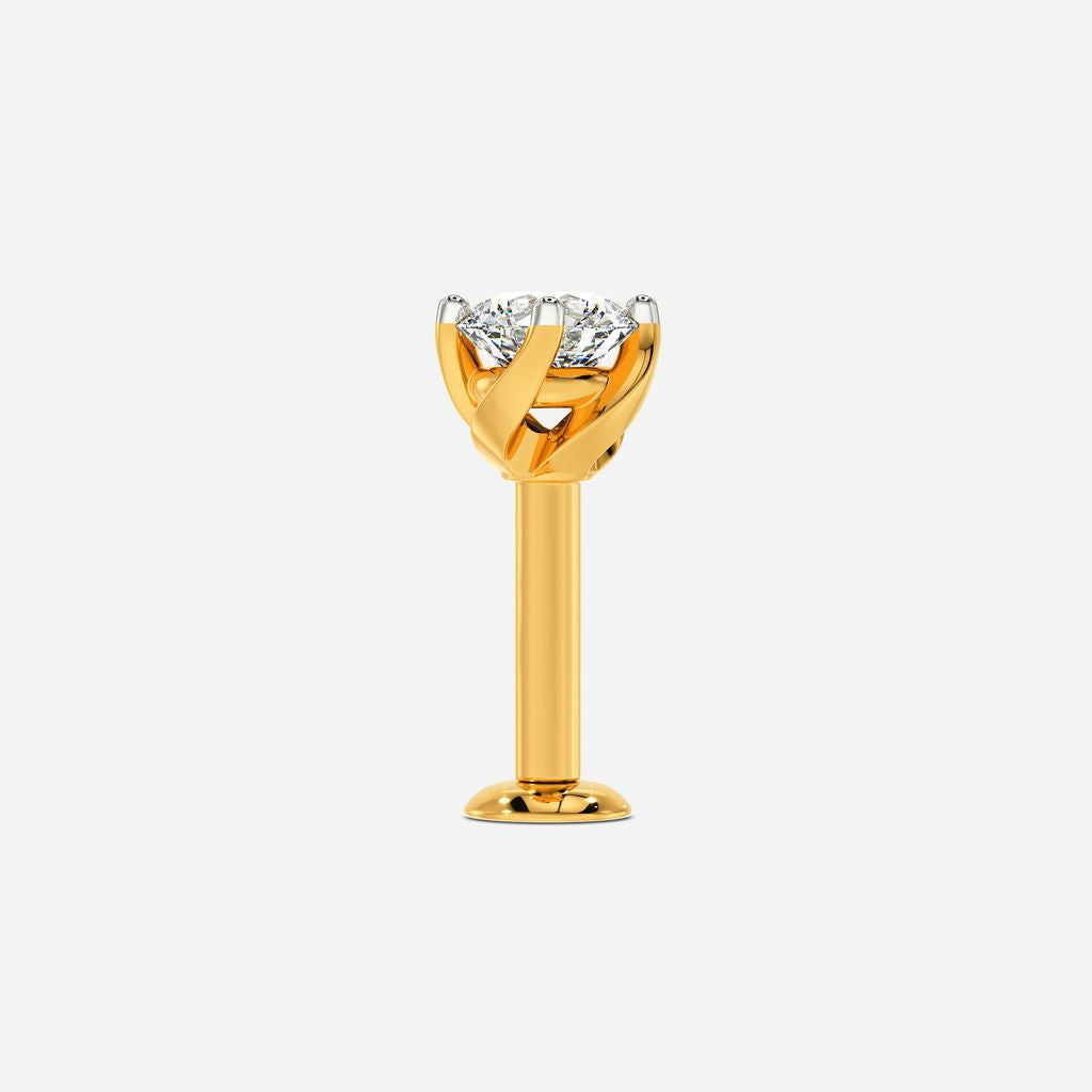 Red Romance Diamond Nose Pins