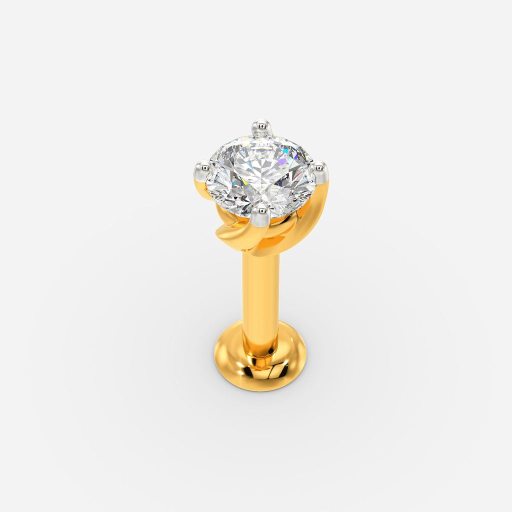 Red Romance Diamond Nose Pins