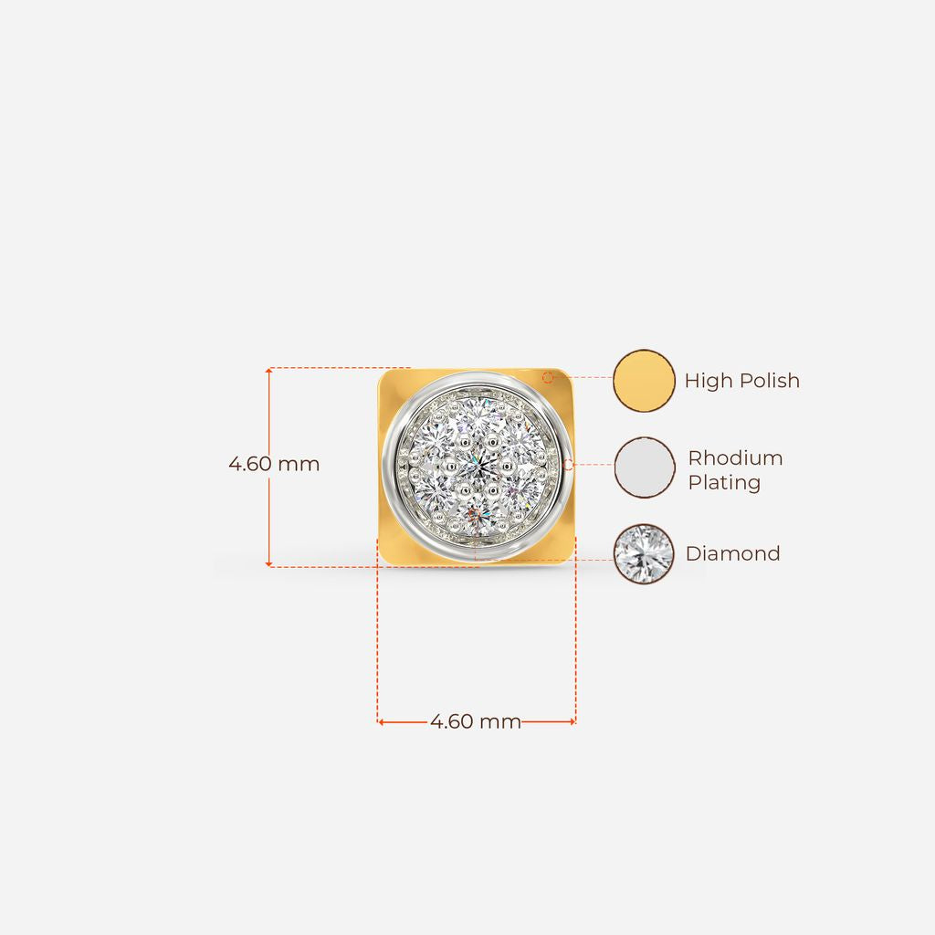 Times Square Diamond Nose Pins