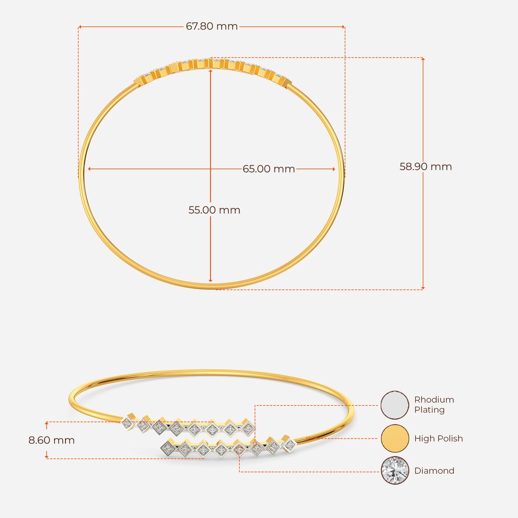 Unbarred Freedom Diamond Bangles