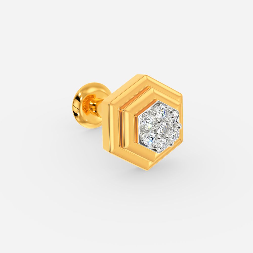 Mystic Hexa Diamond Nose Pins
