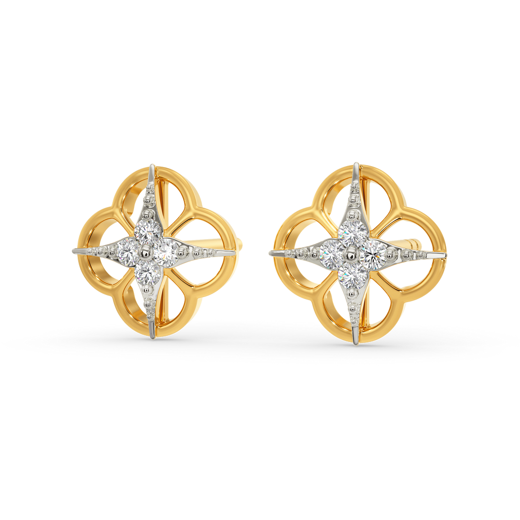 Floral Musk Diamond Earrings