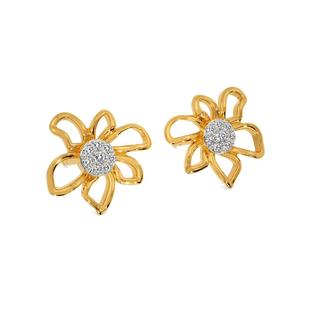 Flora Flow Diamond Earrings