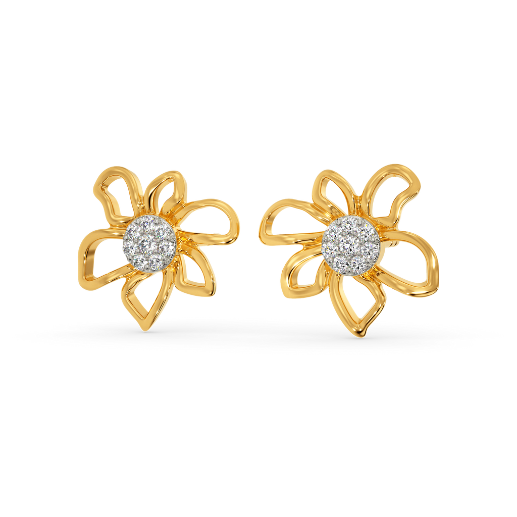 Flora Flow Diamond Earrings