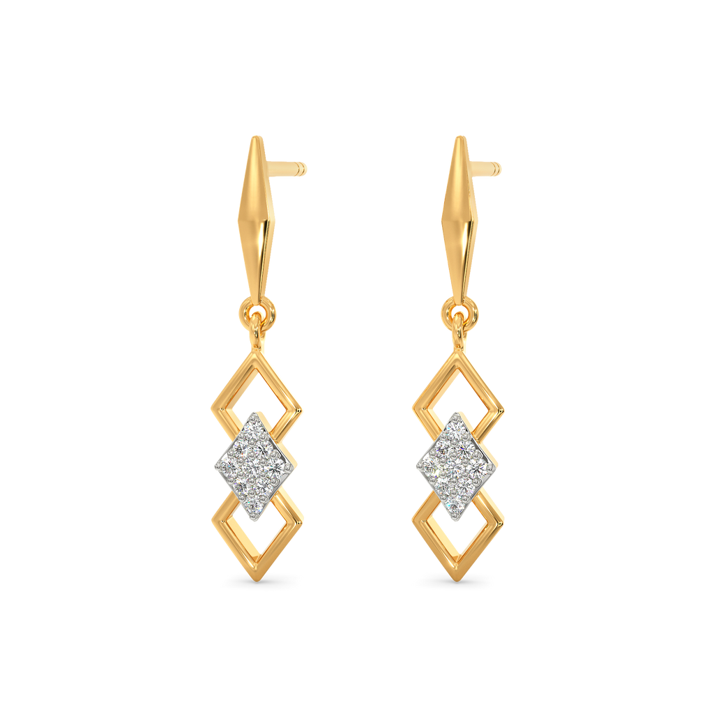 Three Thee Diamond Earrings
