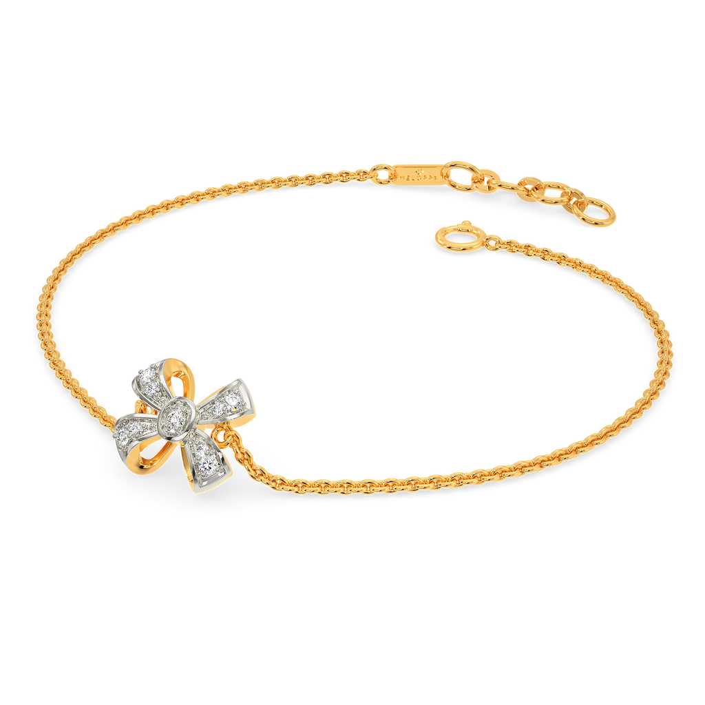 Twice Ribboned Diamond Bracelets