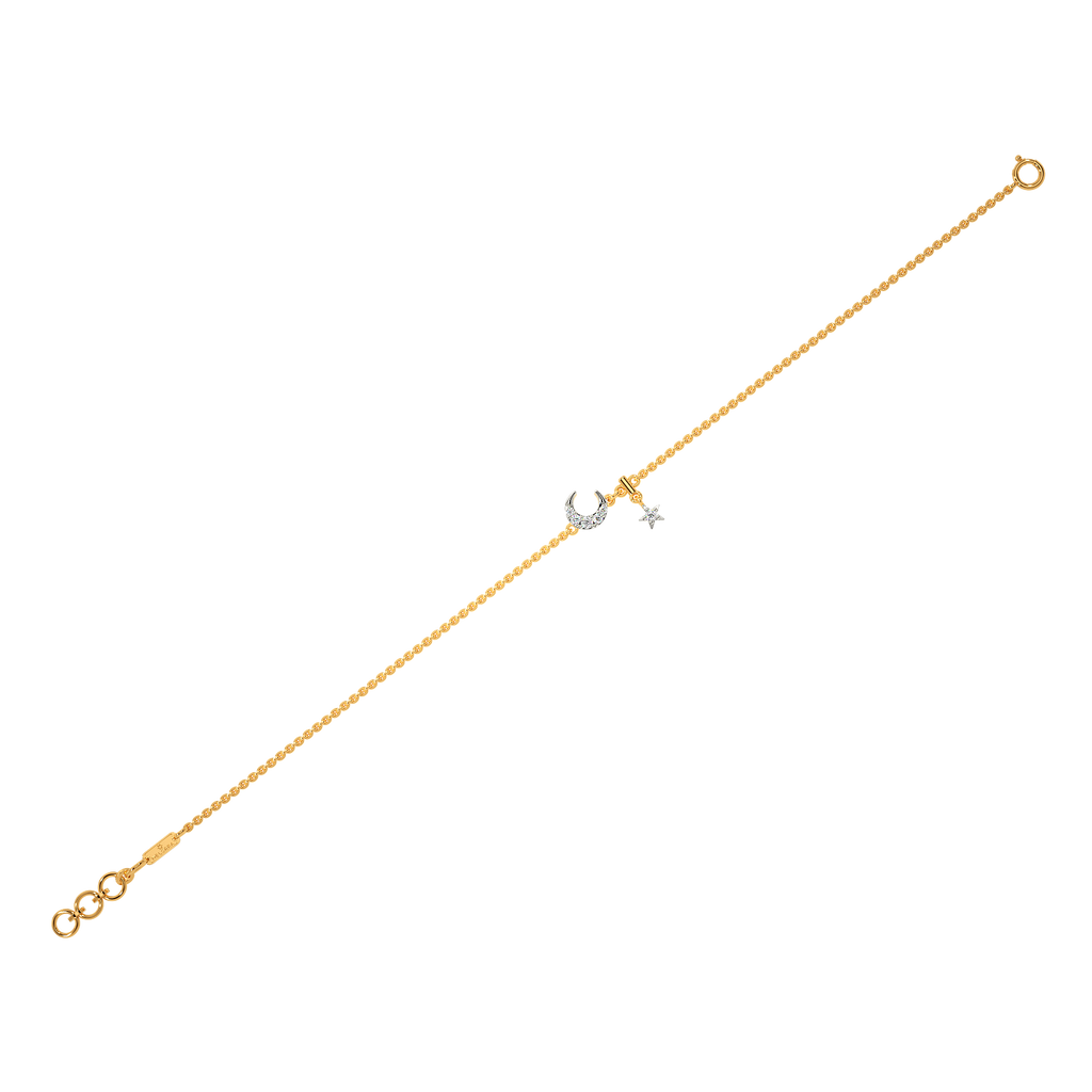 Starred Moon Diamond Bracelets