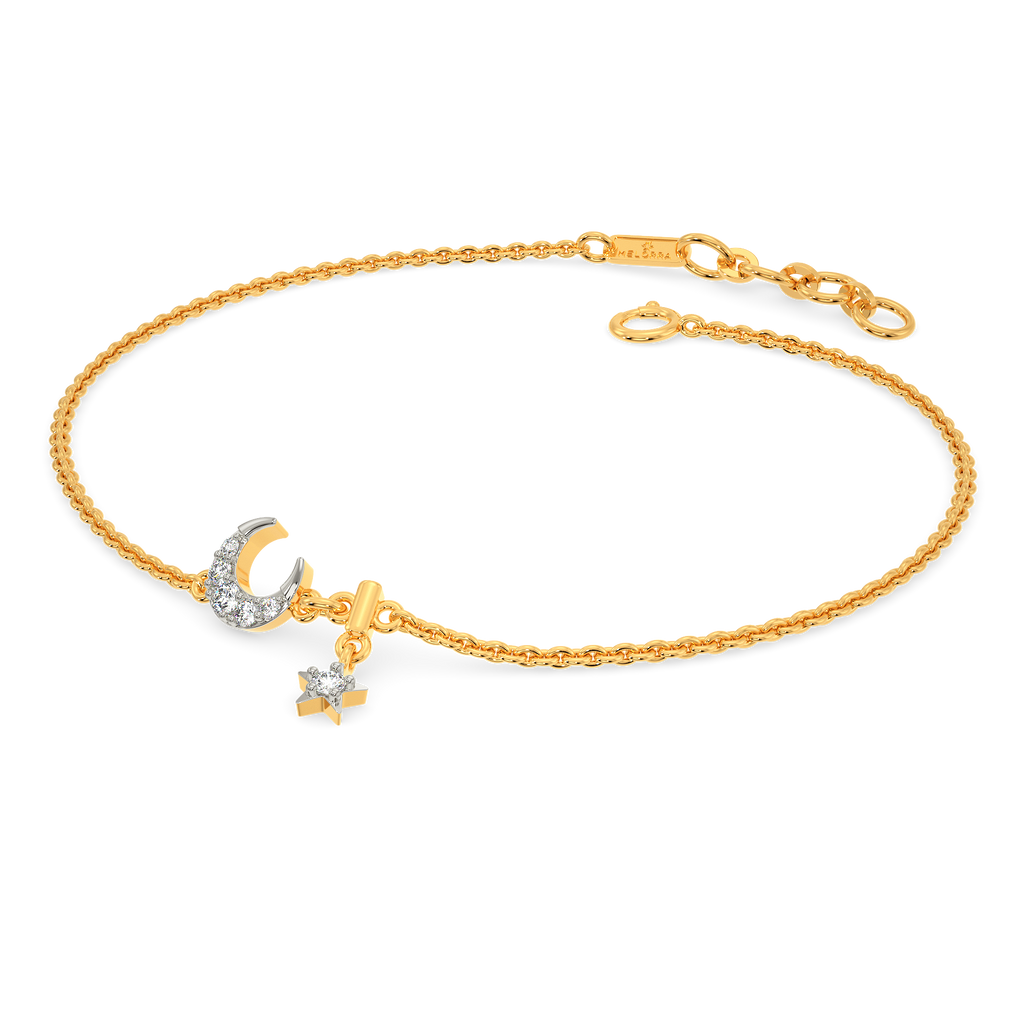 Starred Moon Diamond Bracelets
