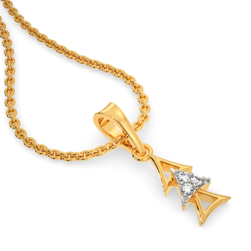 Tri Spectra Diamond Pendants