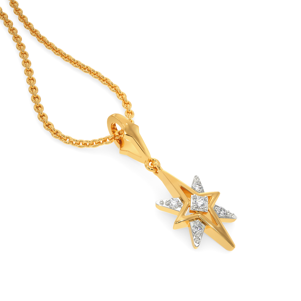 Edge Touch Diamond Pendants