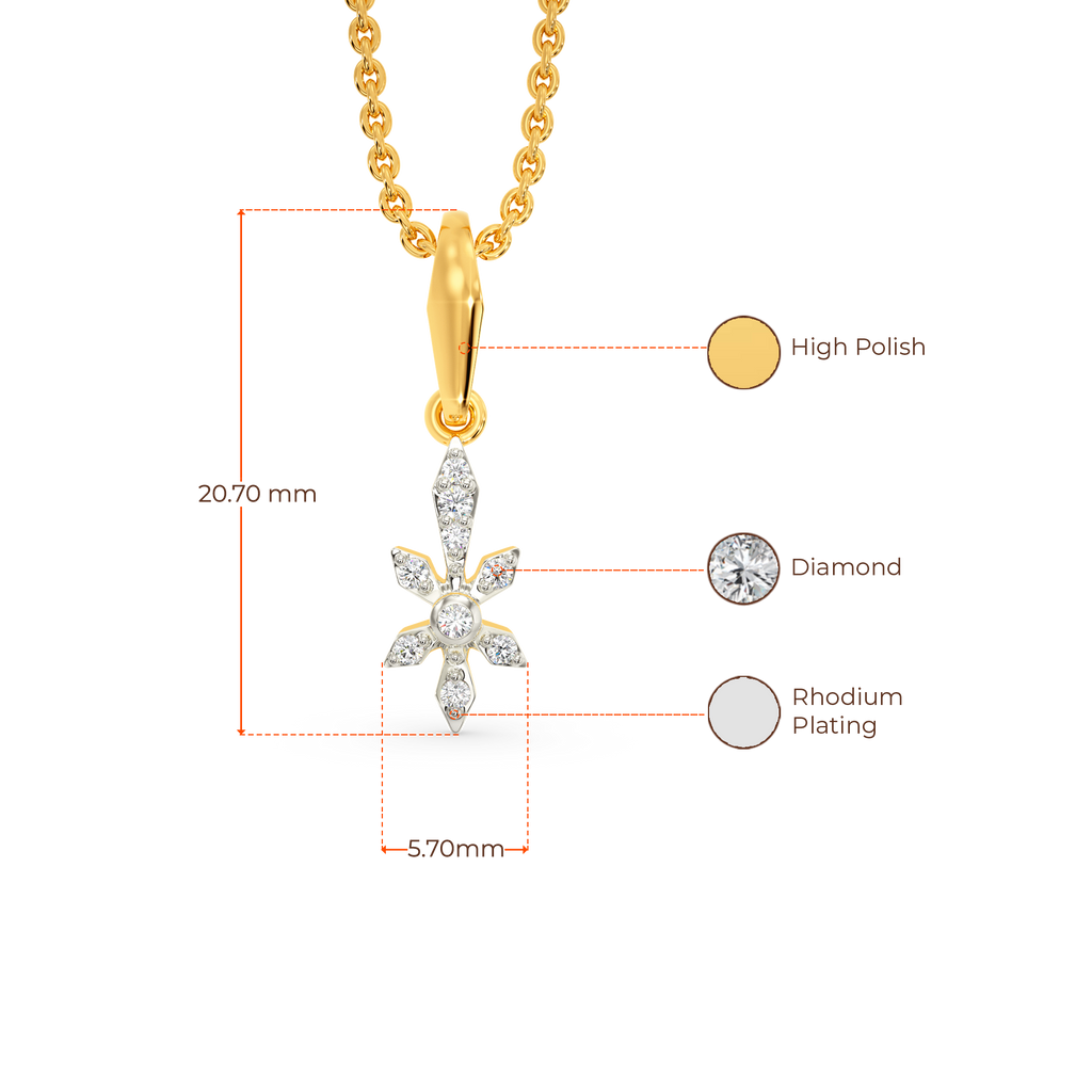 Floral Glam Diamond Pendants
