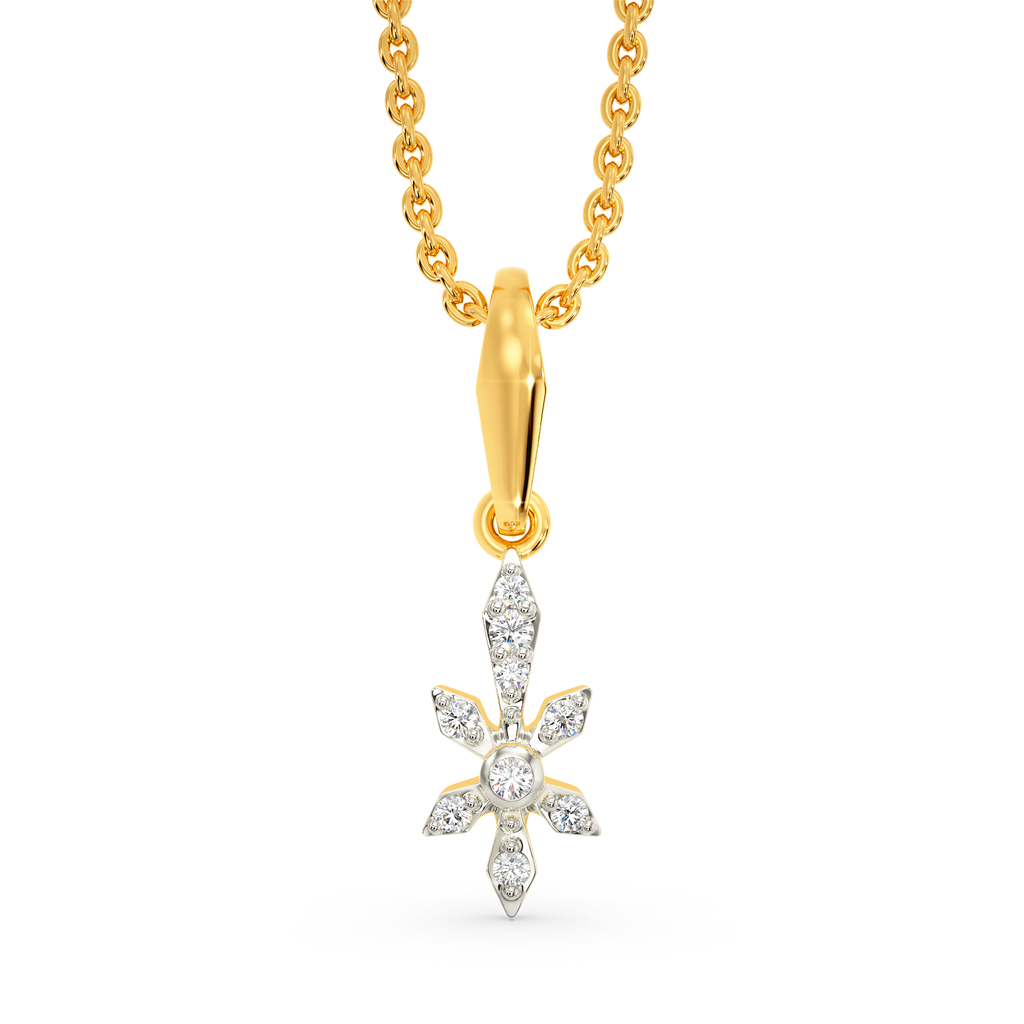 Floral Glam Diamond Pendants