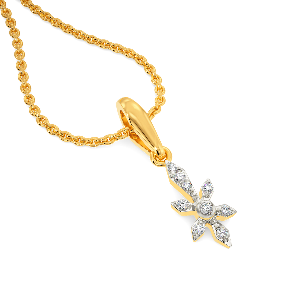Floral Glam Diamond Pendants