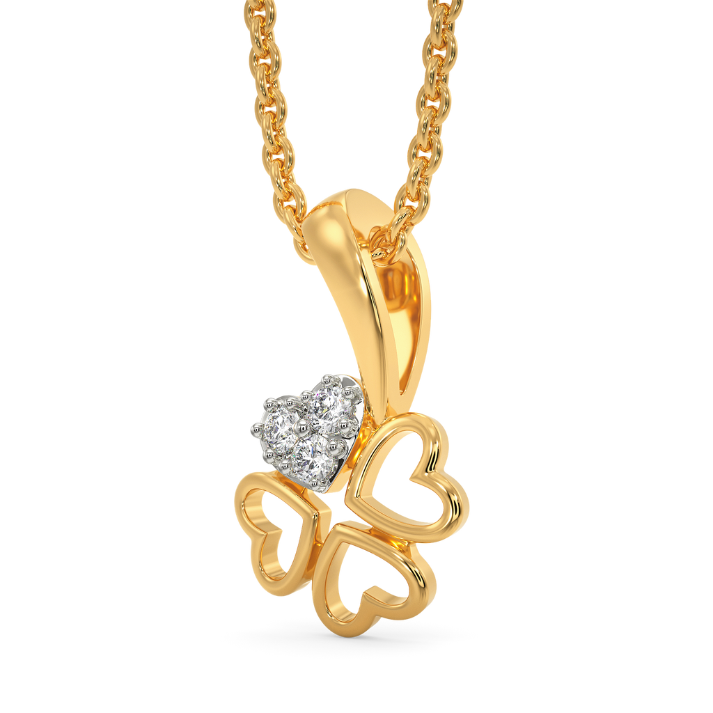 Quard Heartz Diamond Pendants