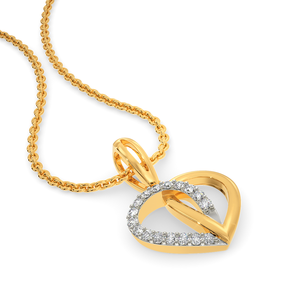 Peared Together Diamond Pendants