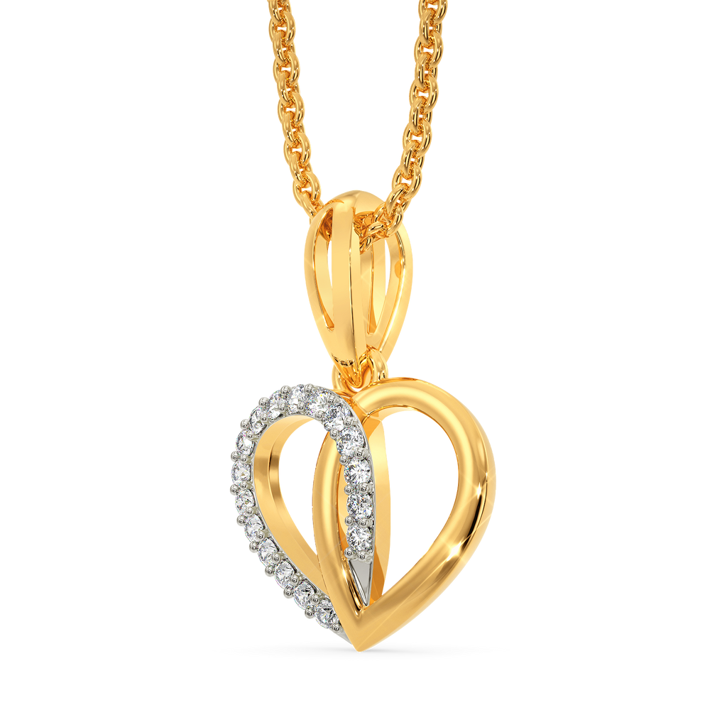 Peared Together Diamond Pendants