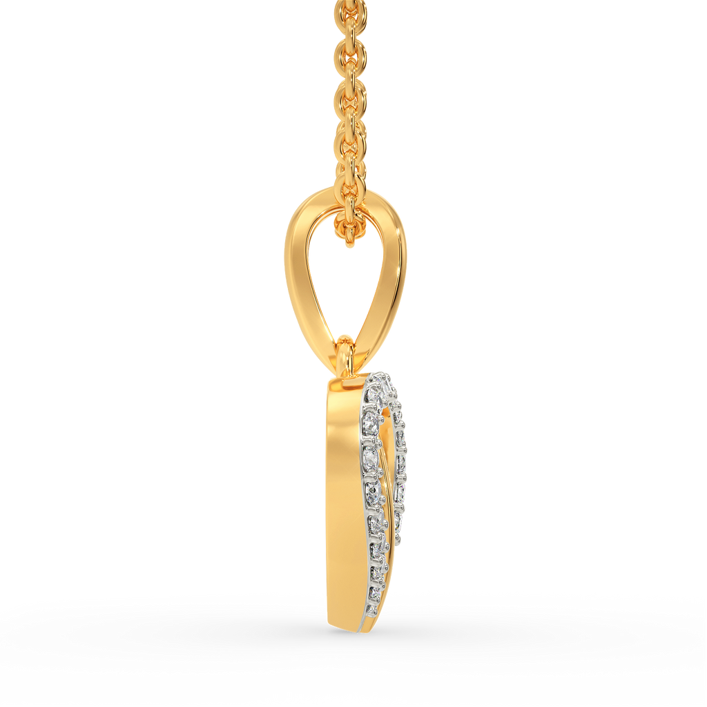 Peared Together Diamond Pendants