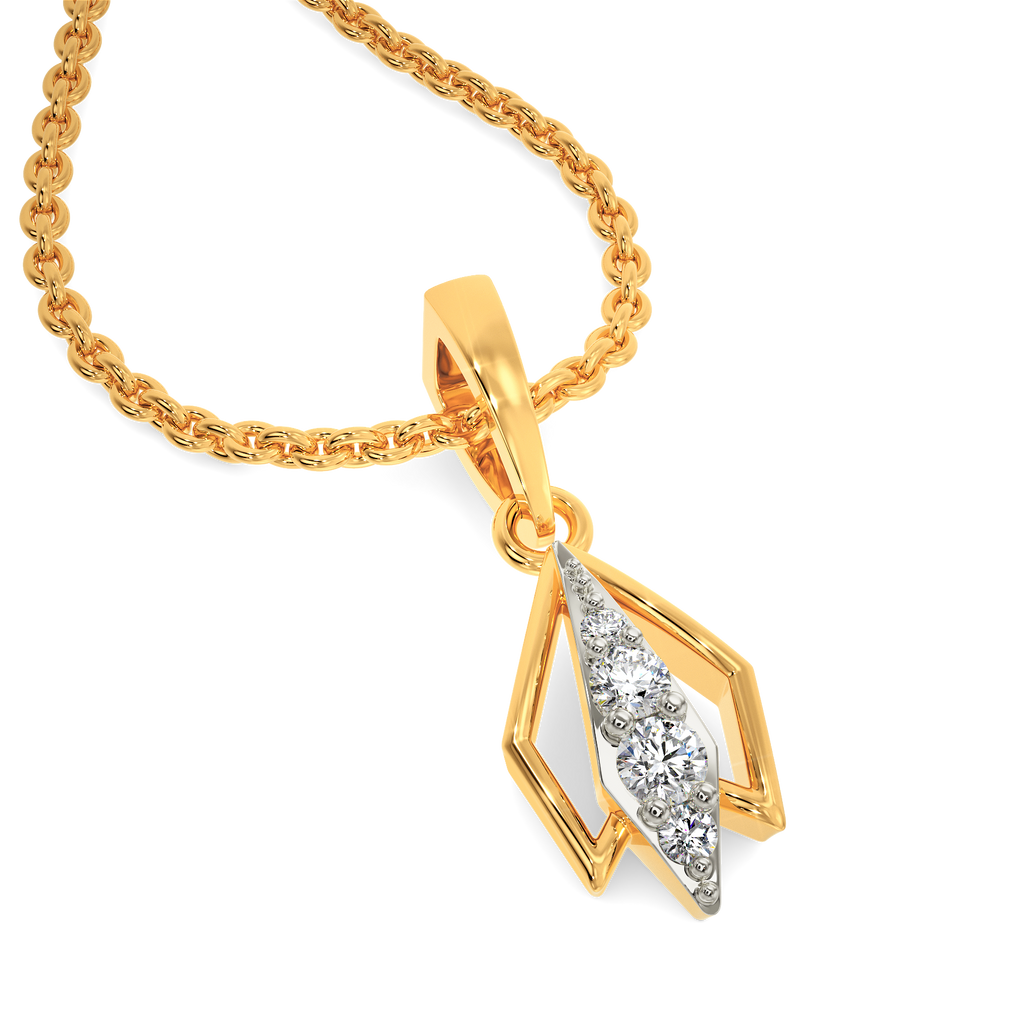 Tri Zone Diamond Pendants