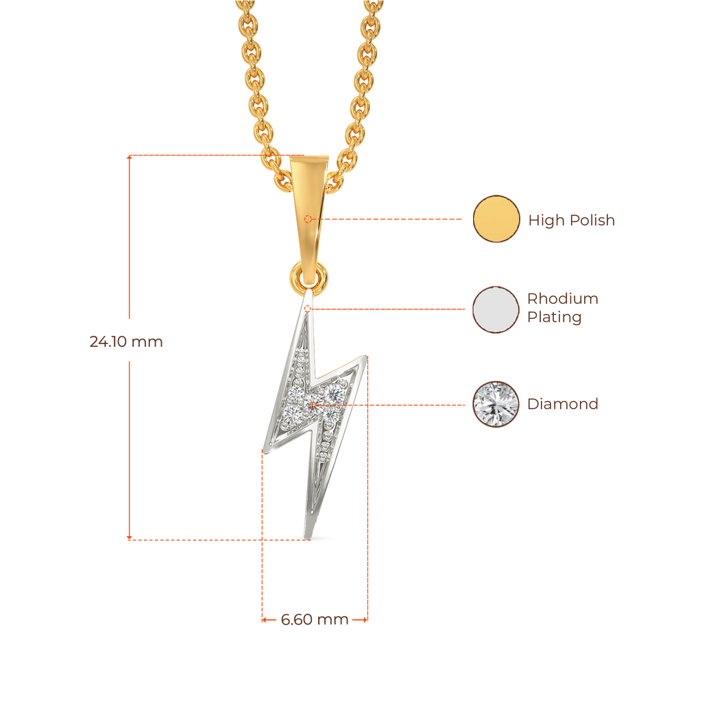 Bolt It Diamond Pendants