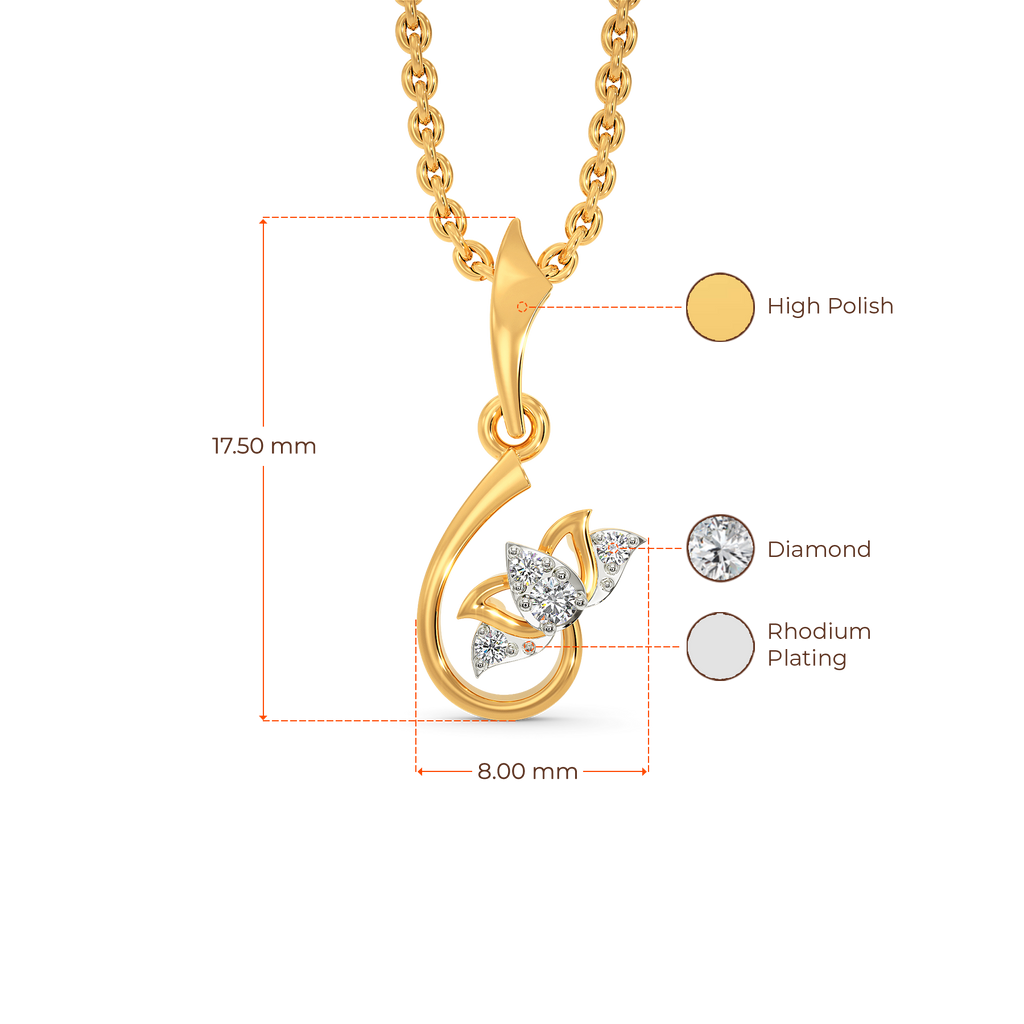 Lotus Pride Diamond Pendants