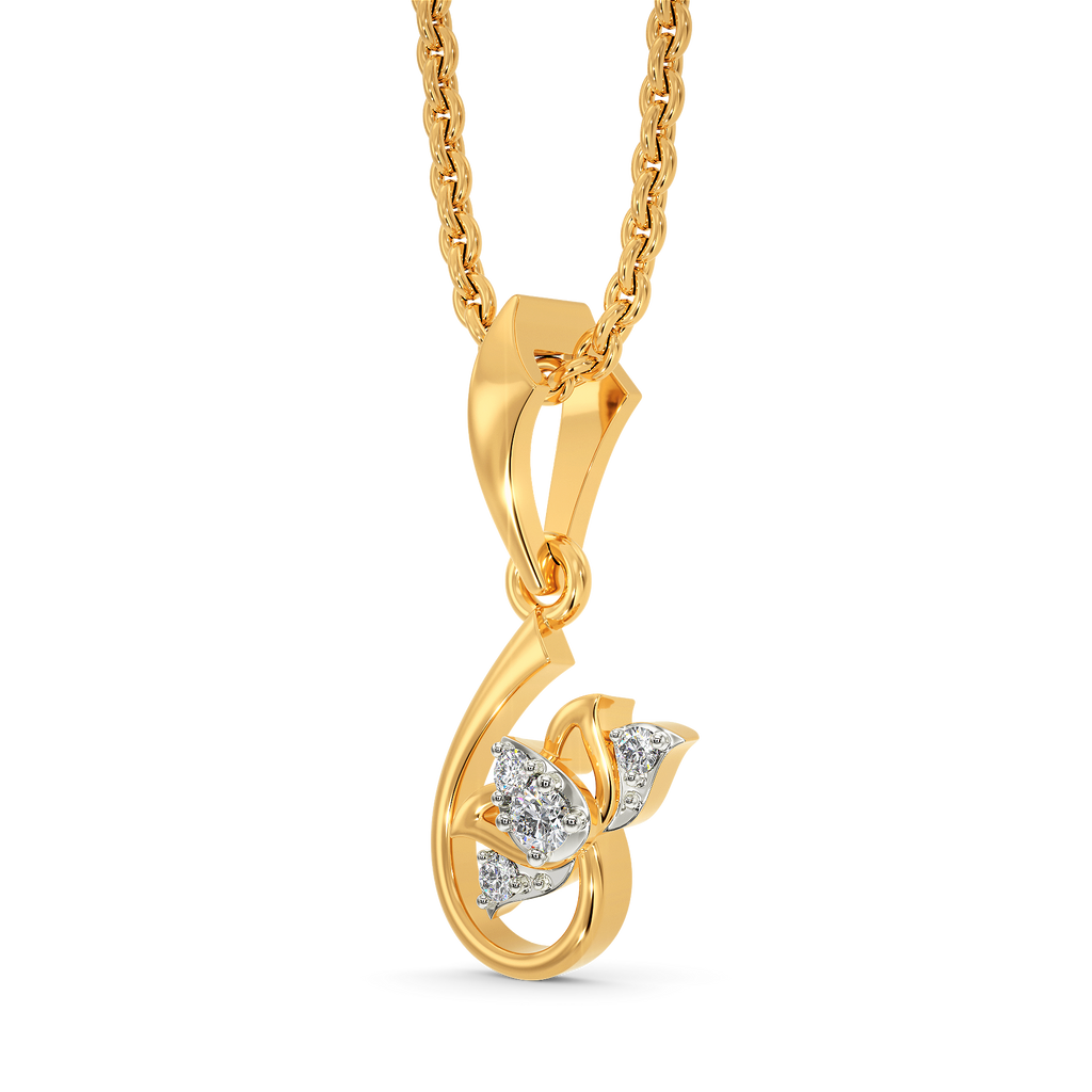 Lotus Pride Diamond Pendants