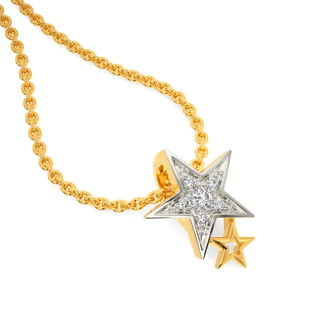 Star Pong Diamond Pendants