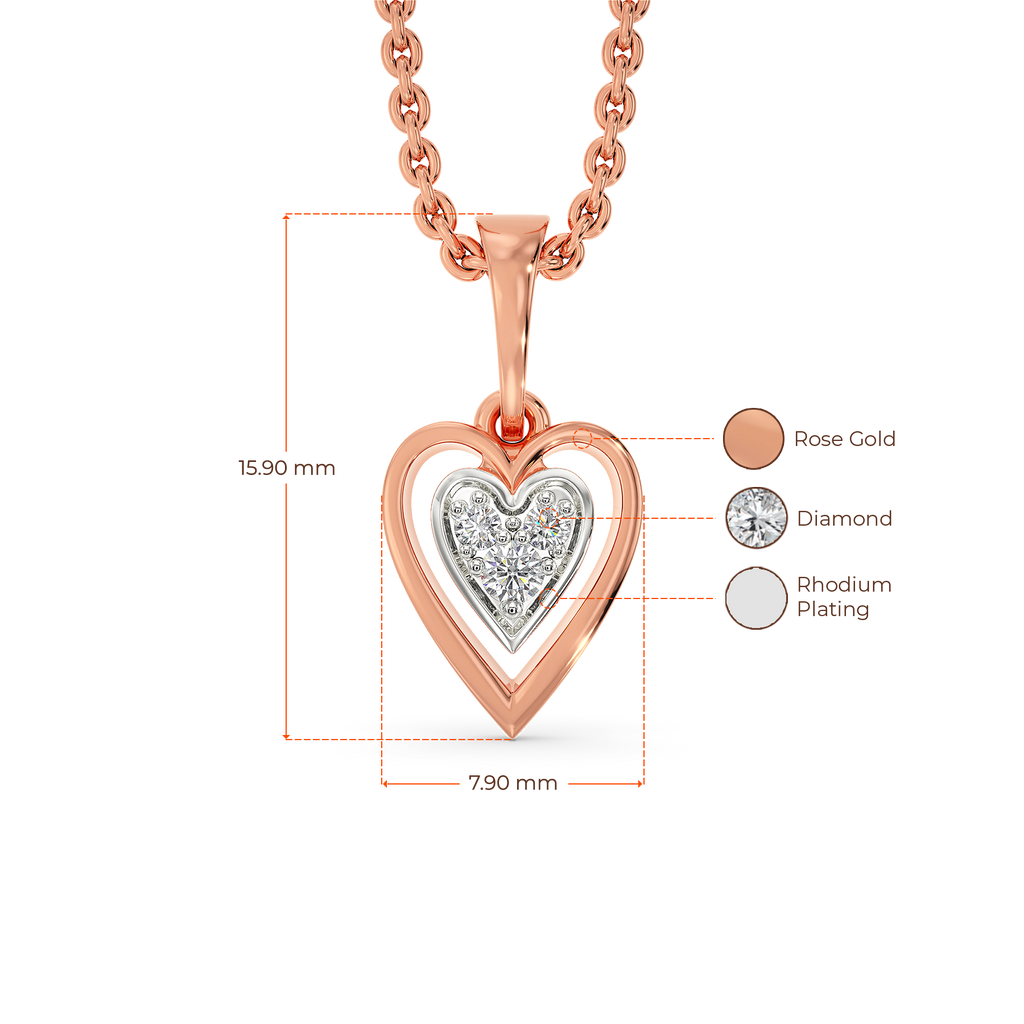 Heart-O-Beat Diamond Pendants