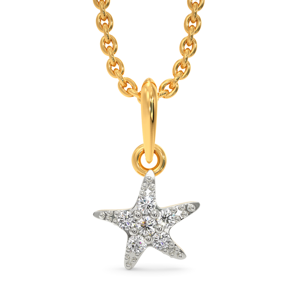 Power Of A Starfish Diamond Pendants