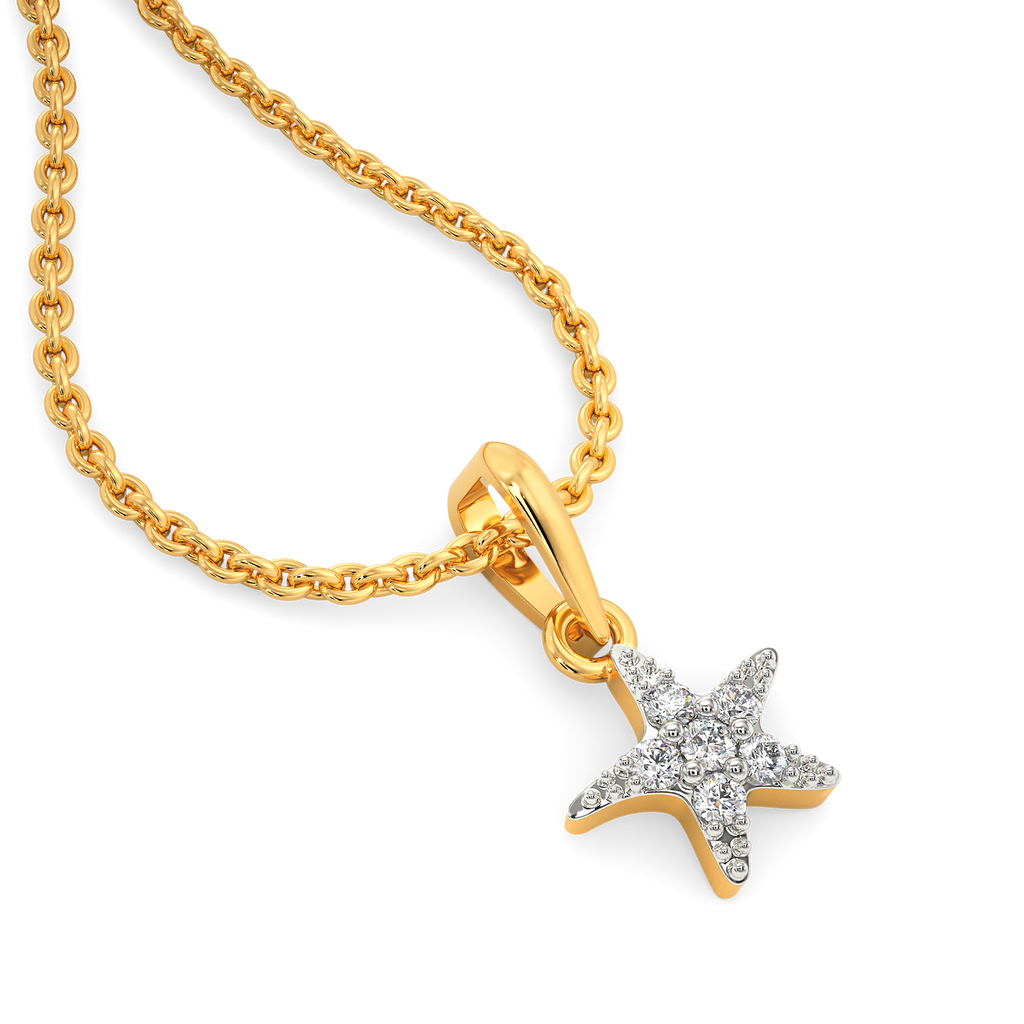 Power Of A Starfish Diamond Pendants