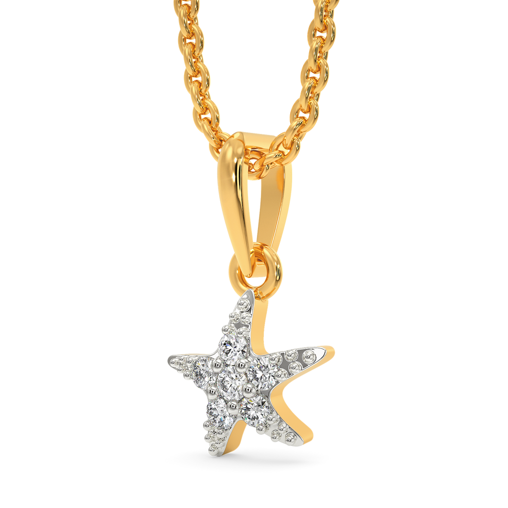 Power Of A Starfish Diamond Pendants