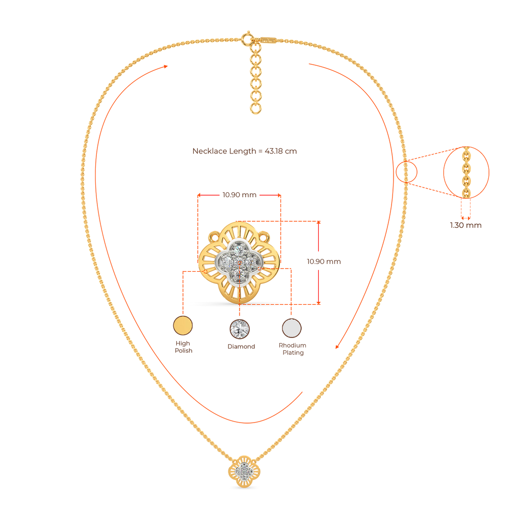 Artsy Diamond Necklaces