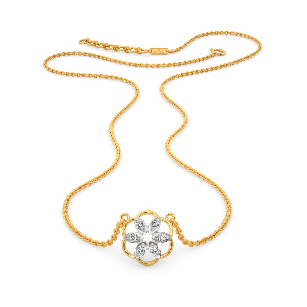 Floral-Like Diamond Necklaces