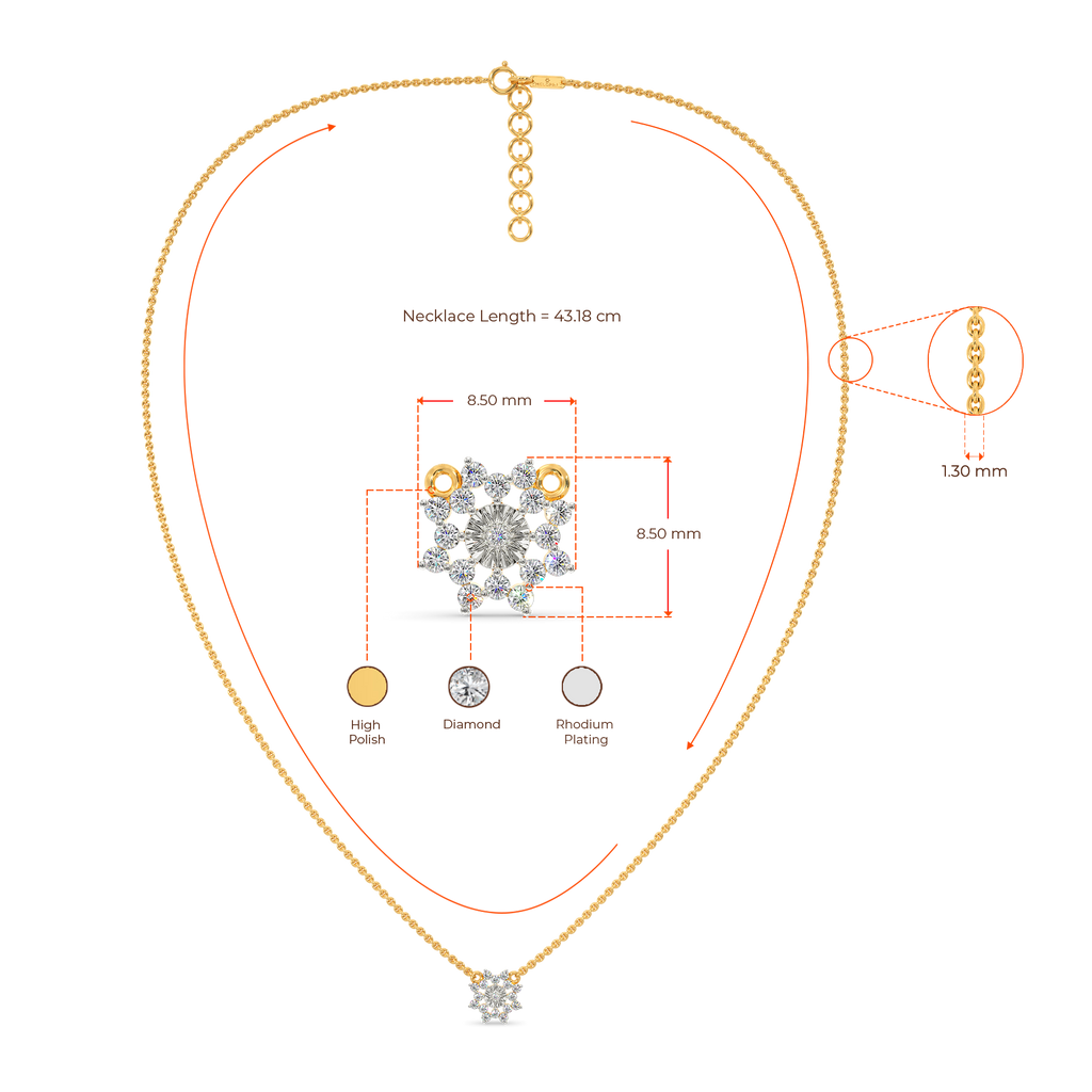 Perfectly Circled Diamond Necklaces