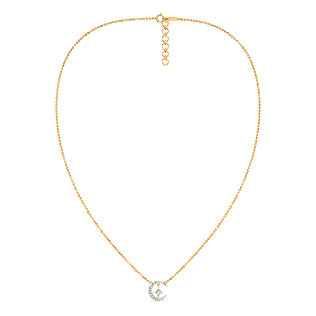 My Moon & Star Diamond Necklaces