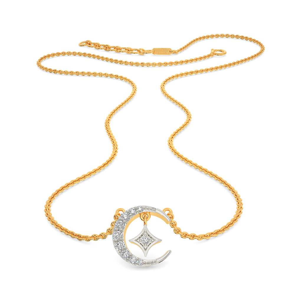 My Moon & Star Diamond Necklaces