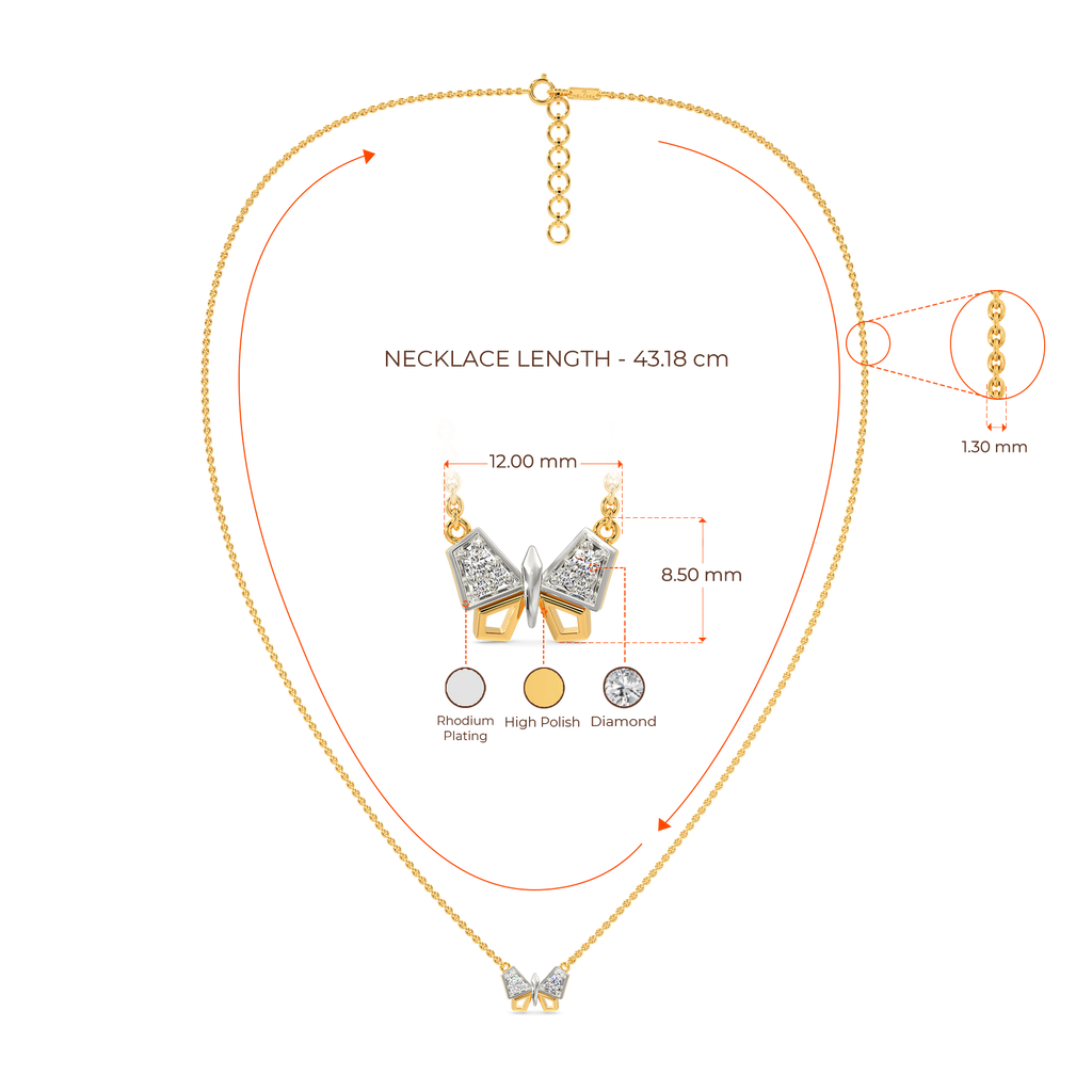 Butterfly Song Diamond Necklaces