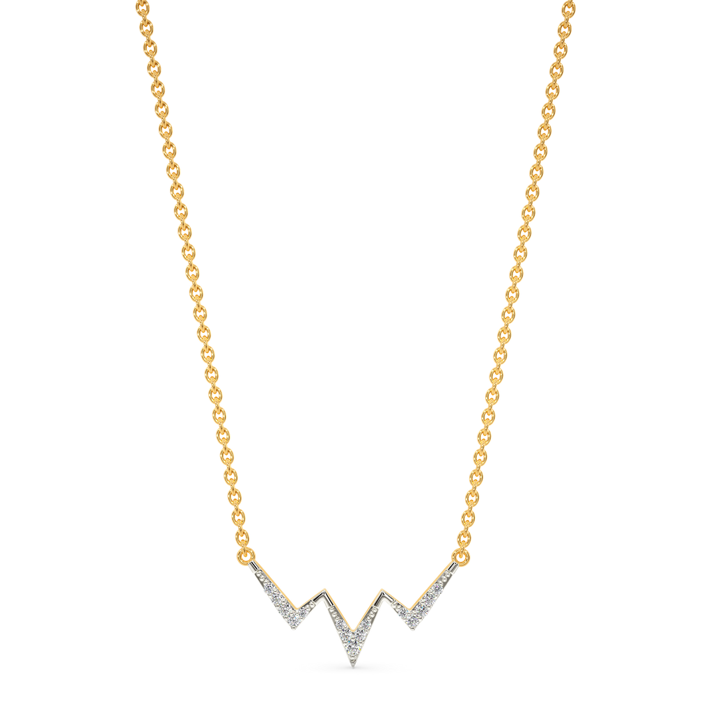 Heart Lines Diamond Necklaces