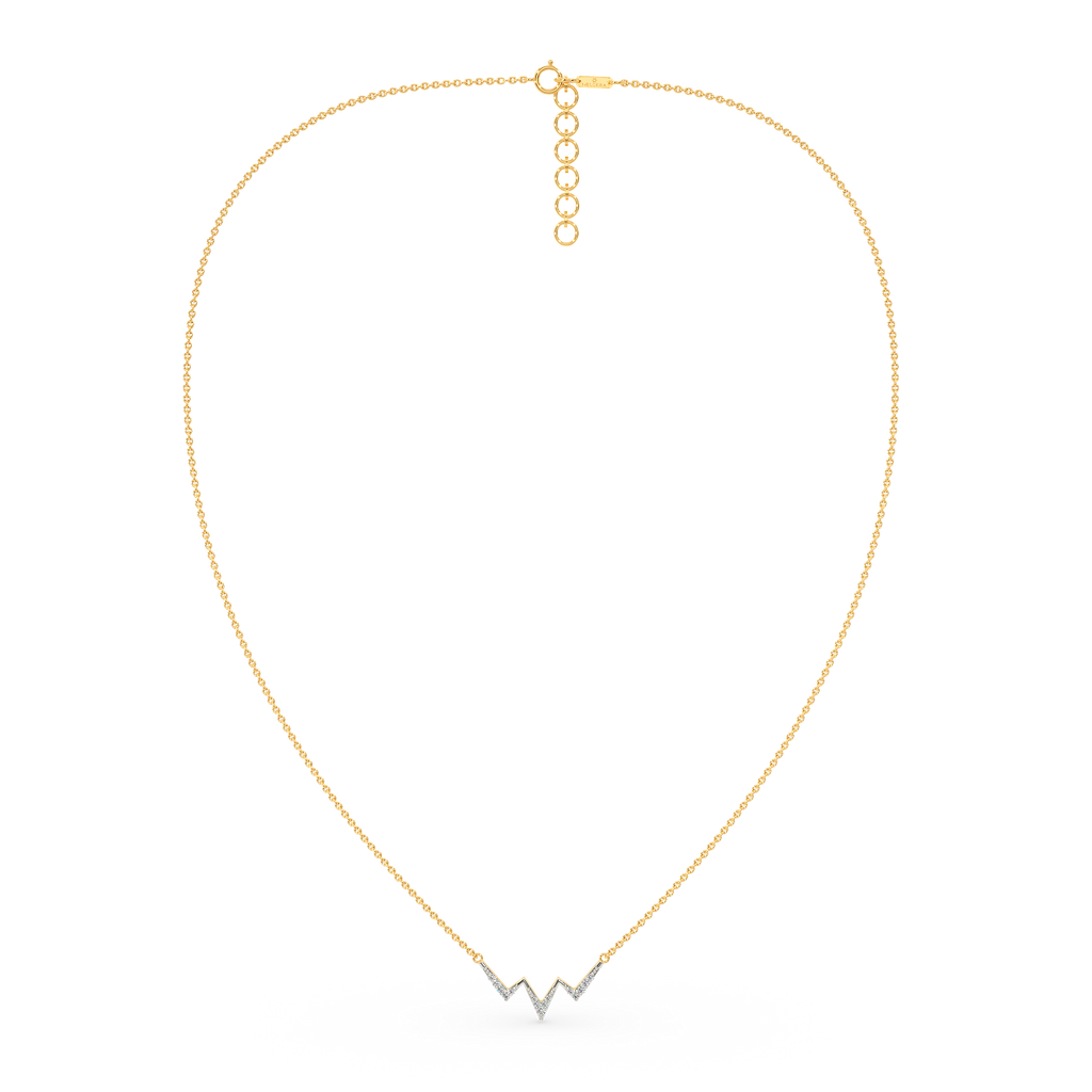 Heart Lines Diamond Necklaces