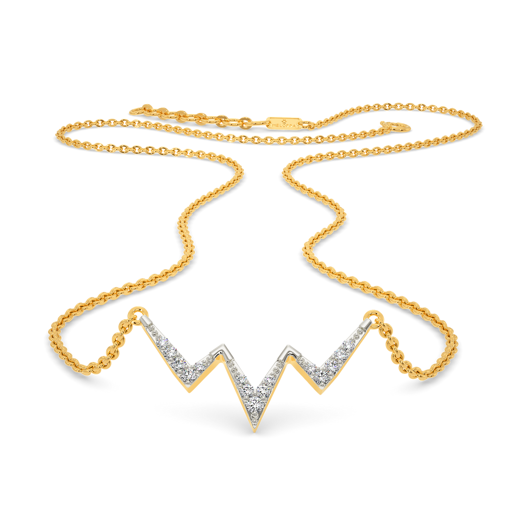 Heart Lines Diamond Necklaces