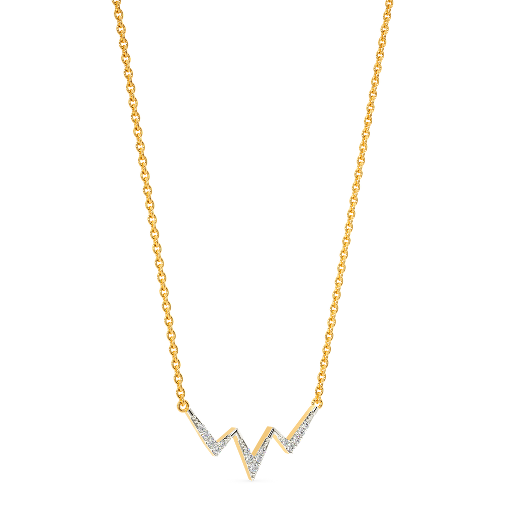 Heart Lines Diamond Necklaces