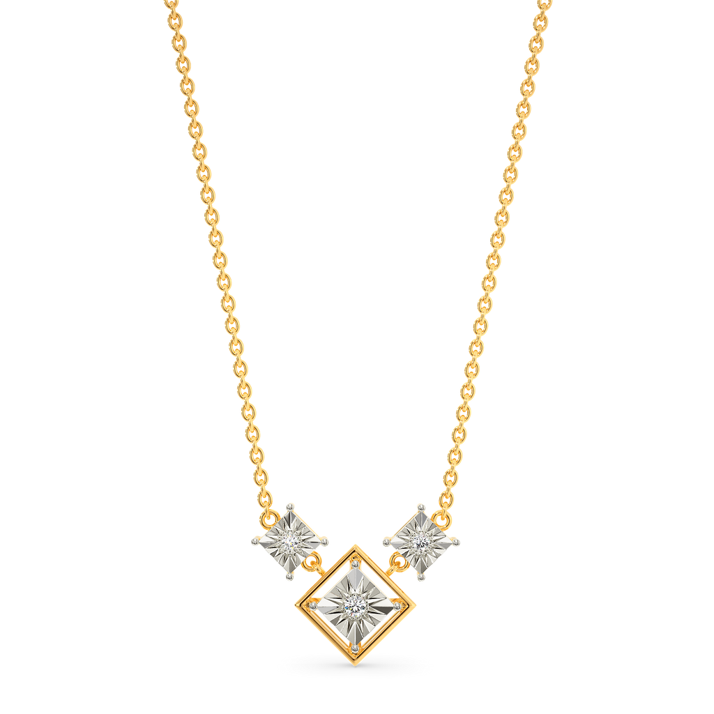 Three-Plated Diamond Necklaces