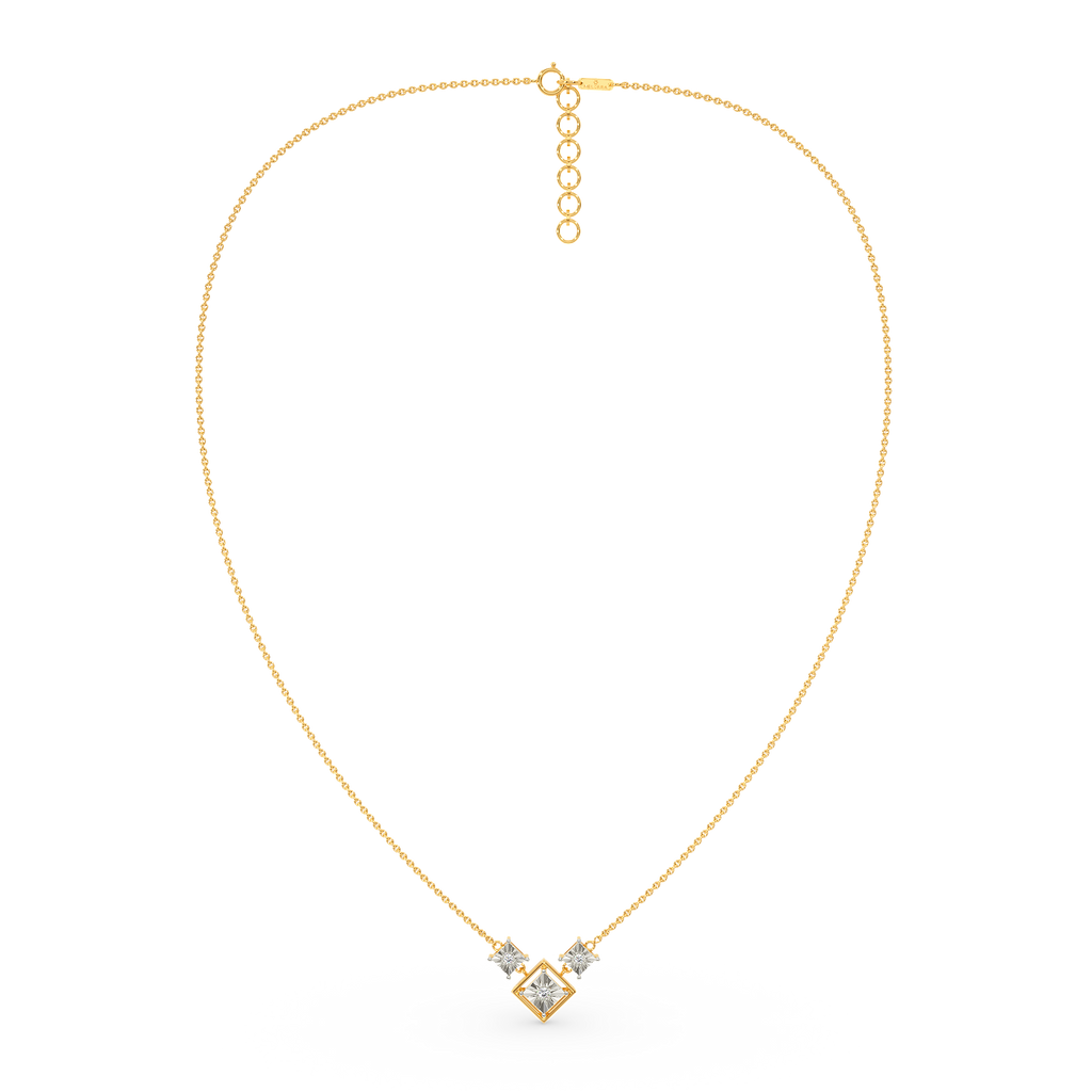 Three-Plated Diamond Necklaces