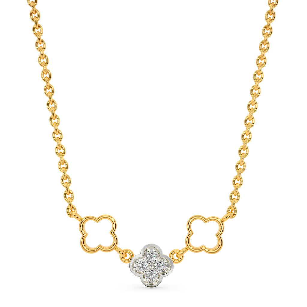 Three More Florals Diamond Necklaces