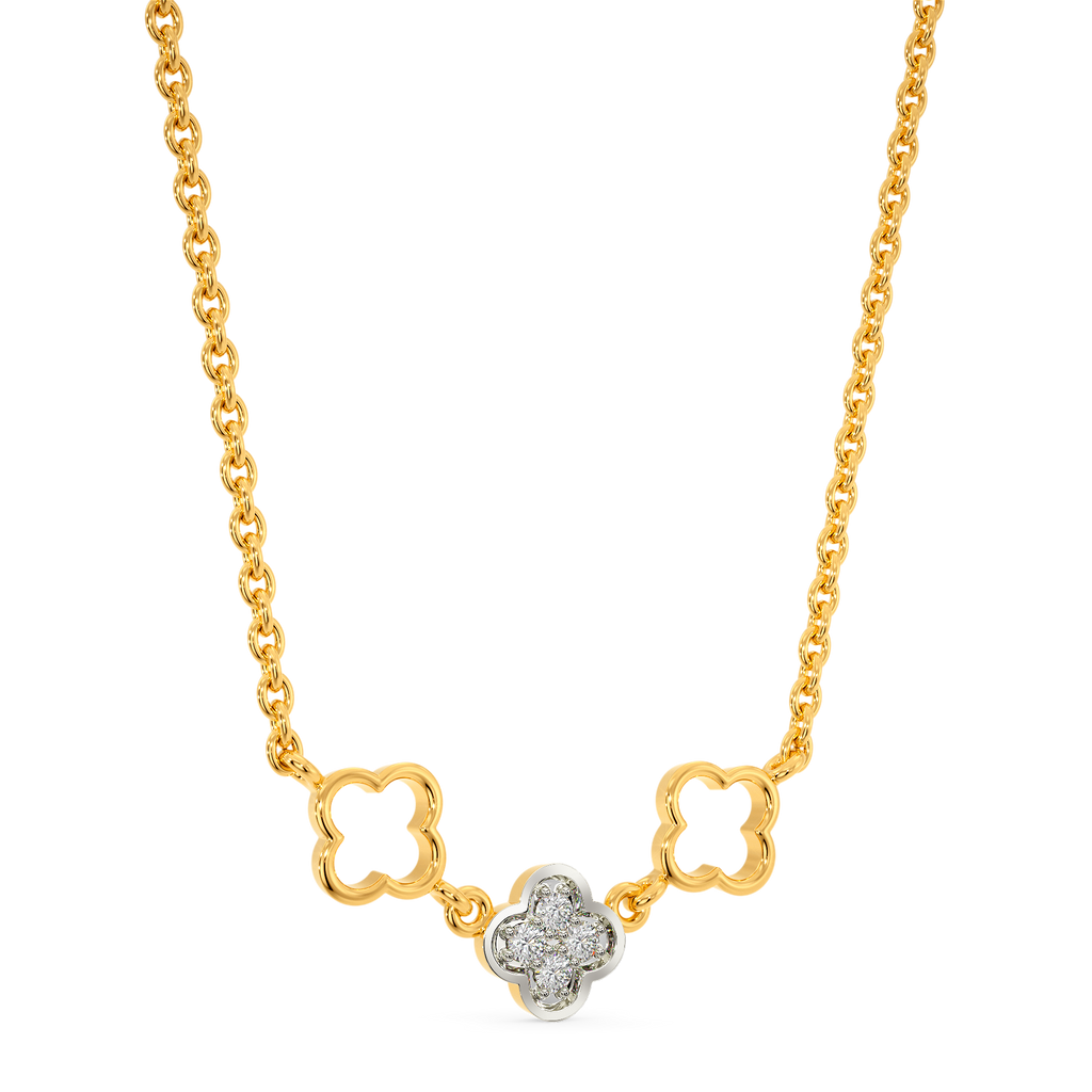 Three More Florals Diamond Necklaces