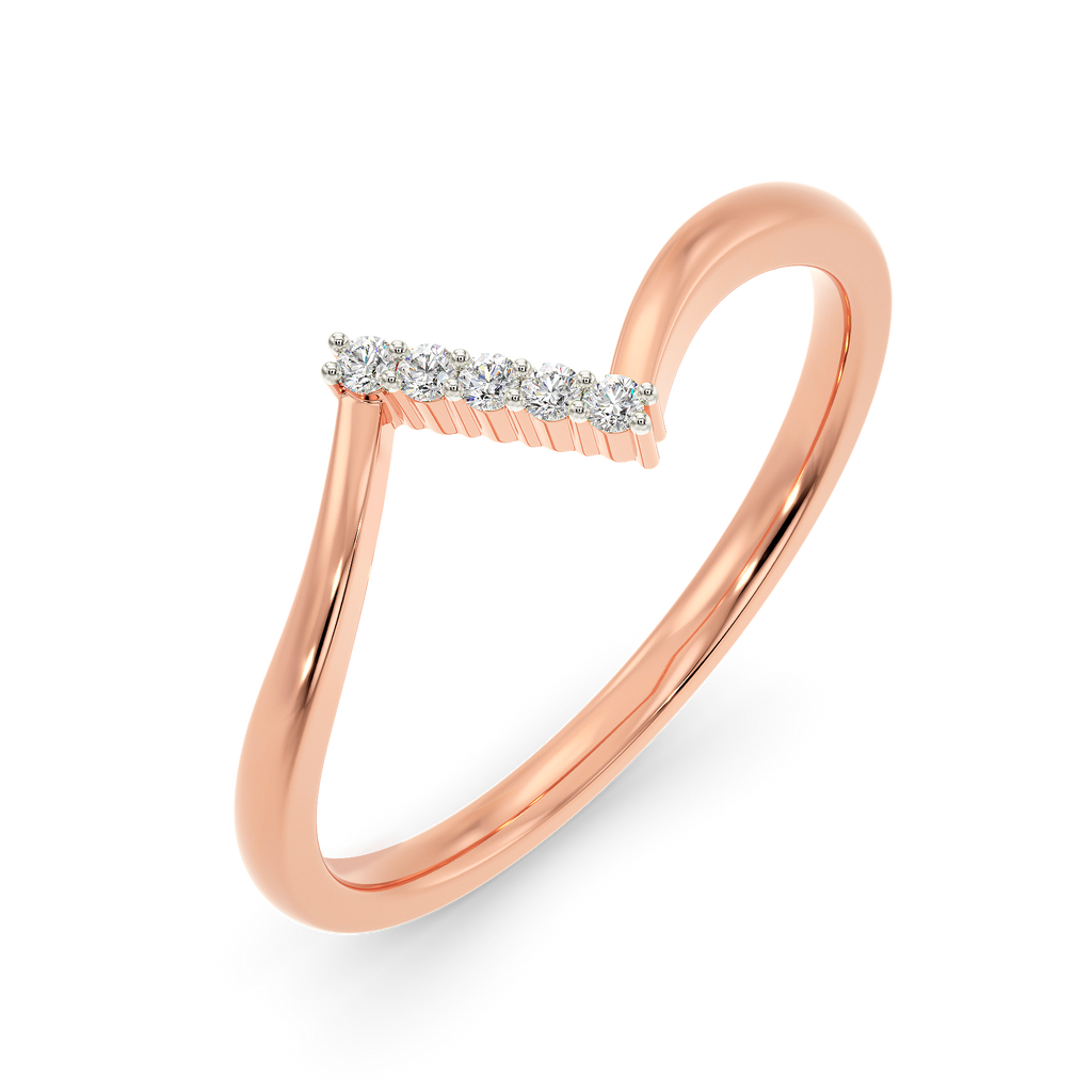 Rose Apart Diamond Rings
