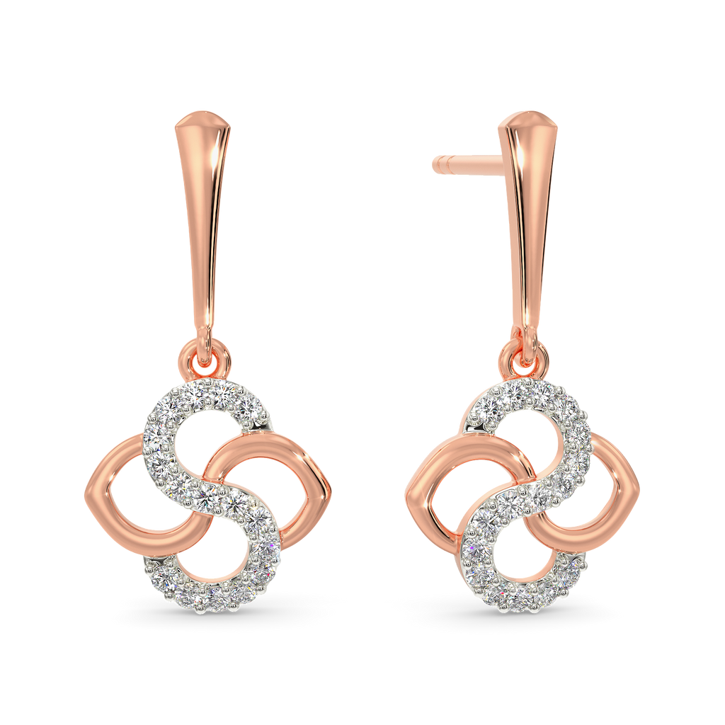 Sass Toned Diamond Earrings