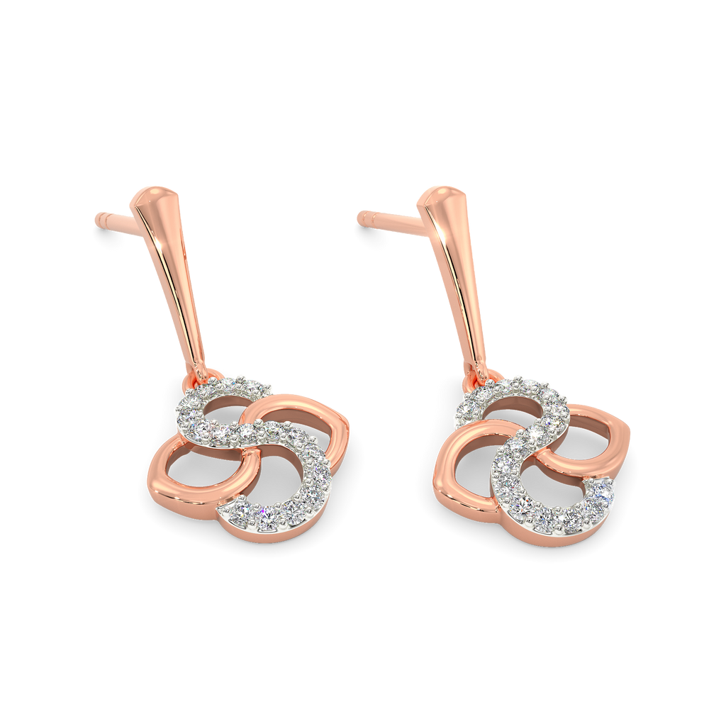 Sass Toned Diamond Earrings